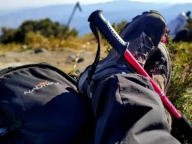 Trekking - Cargueira, bota e bastão de trilha