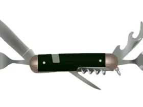 kit cozinha com canivete colher e garfo